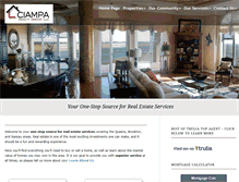 Tablet Screenshot of ciamparealtygroup.com